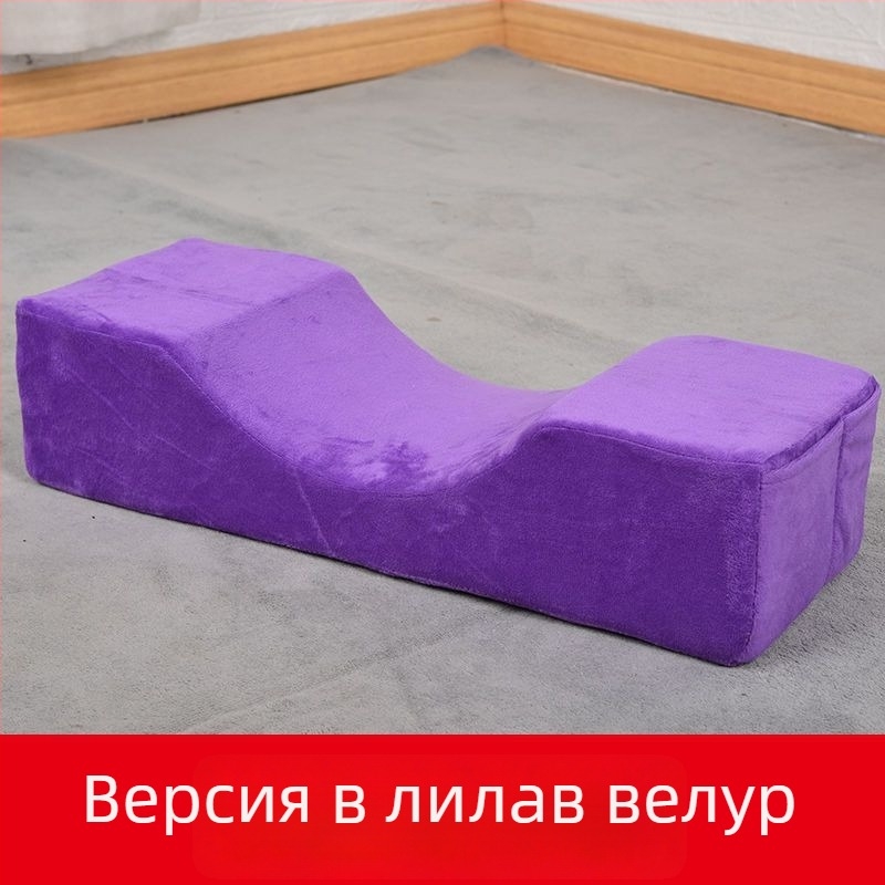 U-образена възглавница за шията с паметна пяна и кристално кадифено покритие, модерен минималистичен дизайн, за възрастни, подходяща за странично спане