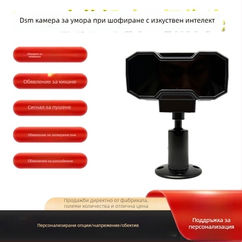 RW-CAM-DSM Камера за мониторинг на водача за превозни средства с AHD 1080p, 12V, 180° регулируем ъгъл, за училищни автобуси, камиони и автомобили
