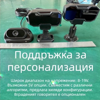 RW-CAM-DSM Камера за мониторинг на водача за превозни средства с AHD 1080p, 12V, 180° регулируем ъгъл, за училищни автобуси, камиони и автомобили