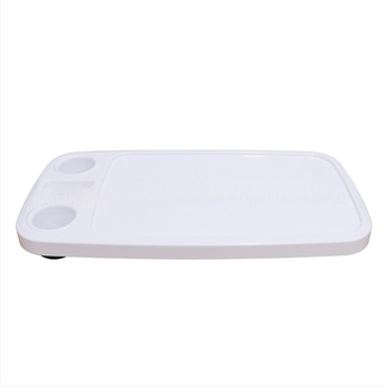 Jia Ningshun Правоъгълна RV повдигаща маса със слот за две чаши, ABS пластмаса, сваляема, монтаж тип карта