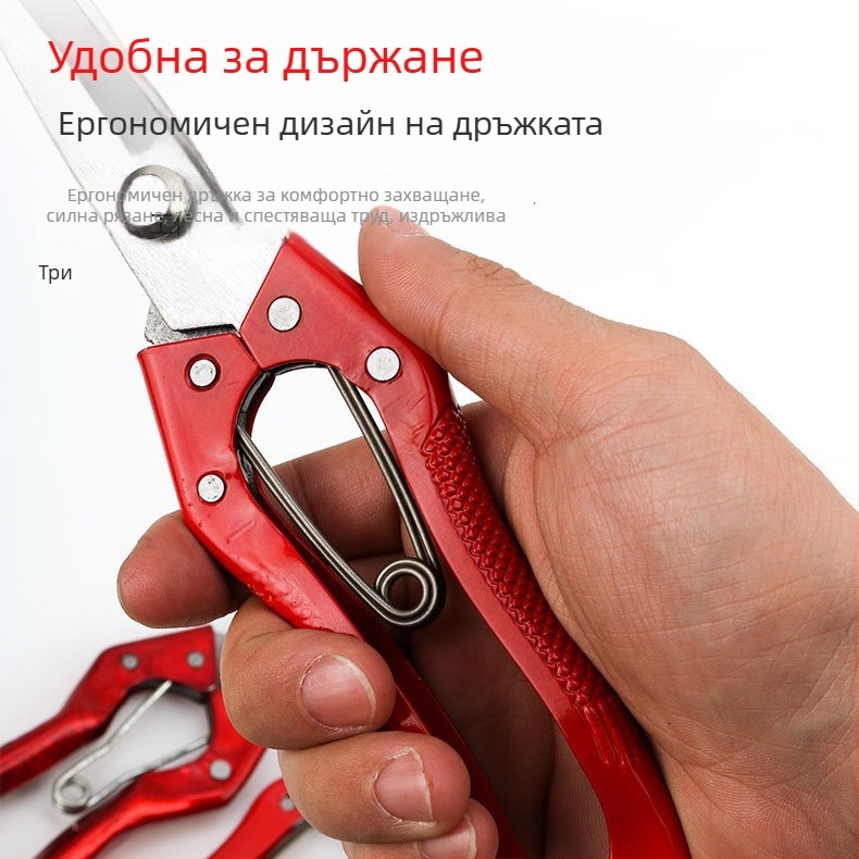 Ножици за вълна от манганова стомана за градинарство, с права глава, закалена повърхност