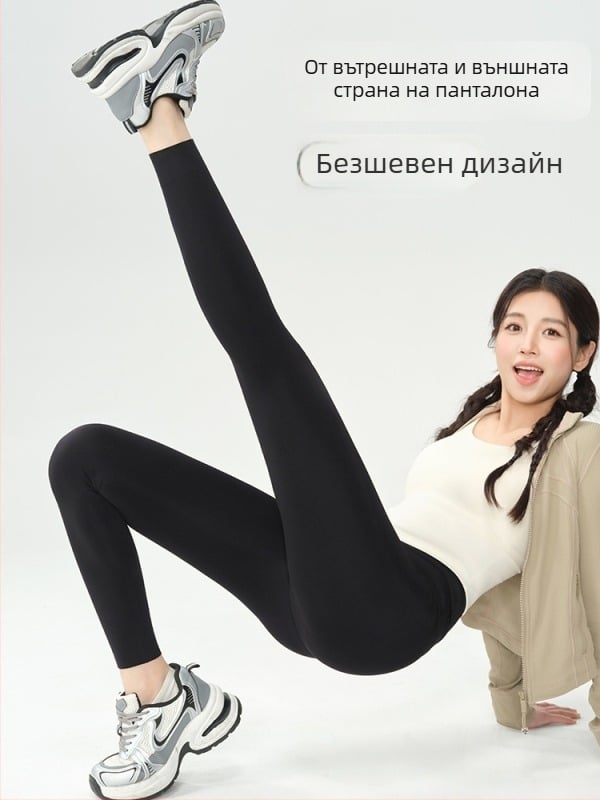 Безшевни женски клинове със стягане на корема и повдигане на задните части, дължина 9/10, материя полиестер-йлон, есен 2025
