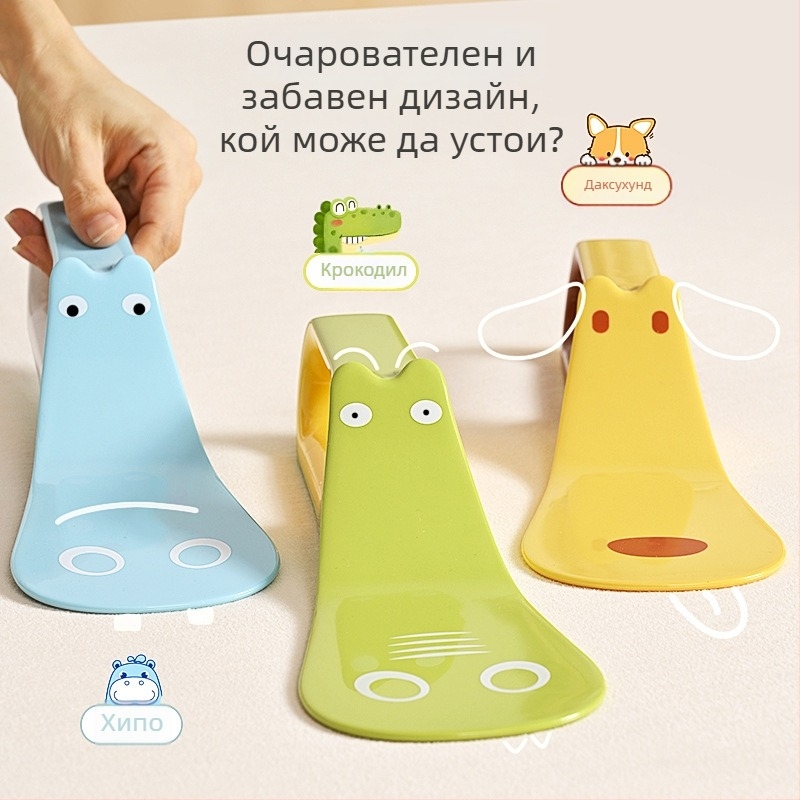 Kitaya Пластмасов инструмент за фиксиране на чаршафи – карикатурен стил, организатор за подреждане и смяна на чаршафи и повдигане на матрака (Авторизирана частна марка)