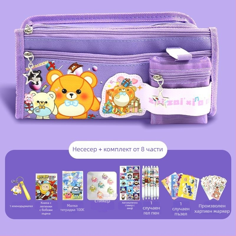 Monkey King платнен пенал за моливи, за момичета, детски стил