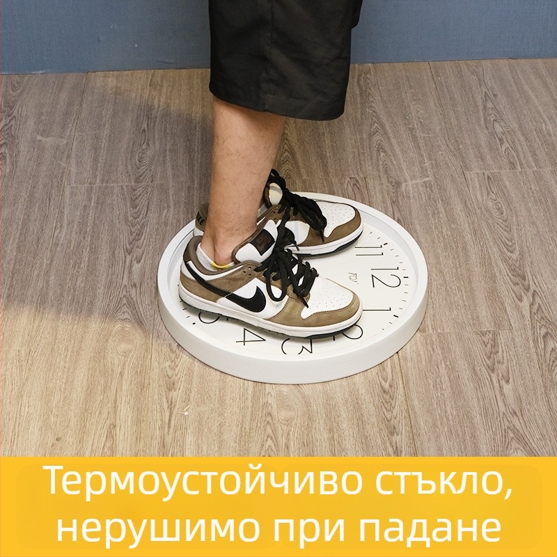 Стенно часовник, Нов китайски стил за здраве, 24-часов дисплей за традиционна китайска медицина и салон за красота, кварцов механизъм, батерийно захранване, кръгла метална кутия, минерално подсилено стъкло