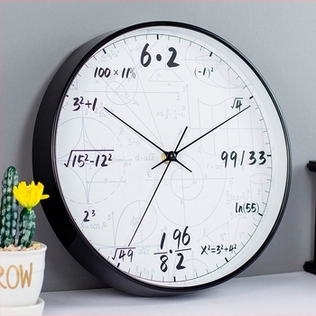 Стенно часовник с плавно движение на секундите, батерийно захранване, корпус от пластмаса, циферблат PVC, Pegasus движение