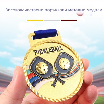 Медал за членове от цинкова сплав, персонализиран с печатно лого, тегло 40 g