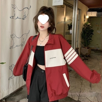 Дамско късо бейзболно яке без ръкави, свободна кройка, стояща яка, Chenille тъкан, спандекс 95%+