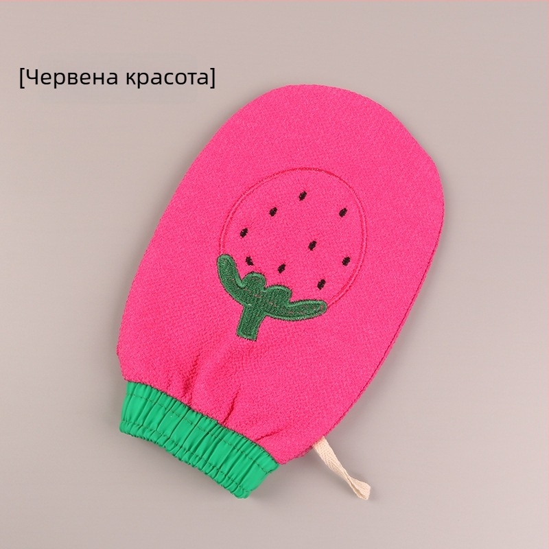 Хавлия за баня със ексфолираща средно-фина текстура, двустранно текстурирана повърхност, матов материал, бродиран дизайн