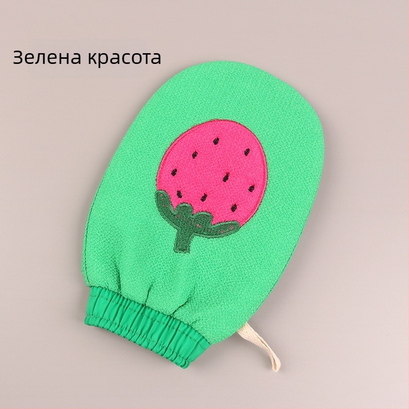 Хавлия за баня със ексфолираща средно-фина текстура, двустранно текстурирана повърхност, матов материал, бродиран дизайн