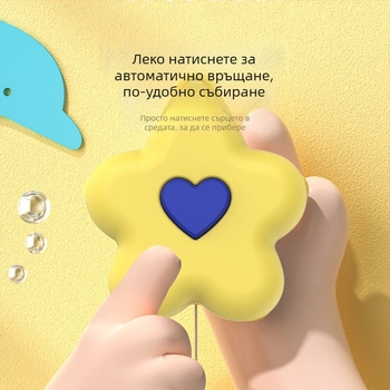 Тренажор за тенис на маса - висящ дизайн с цвете, ABS конструкция, марка Boxing Shun, вътрешна употреба, печатано лого