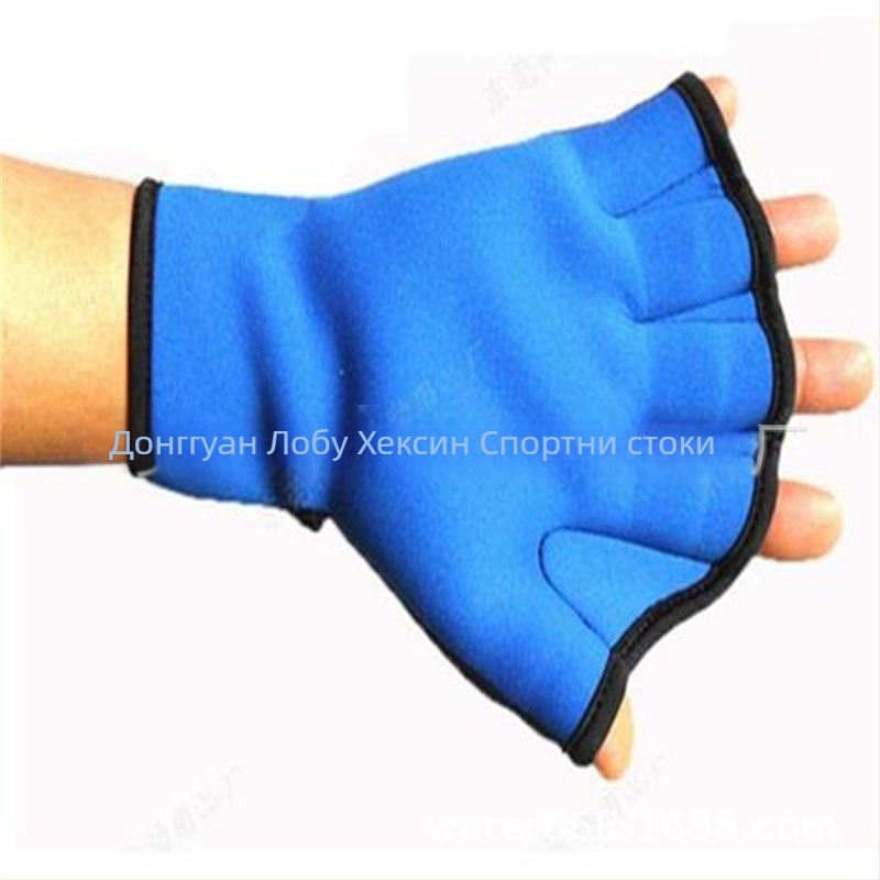 Плувни перки за ръце без пръсти, подобряват скоростта на плуване, модел S-866, материал: костюм за гмуркане