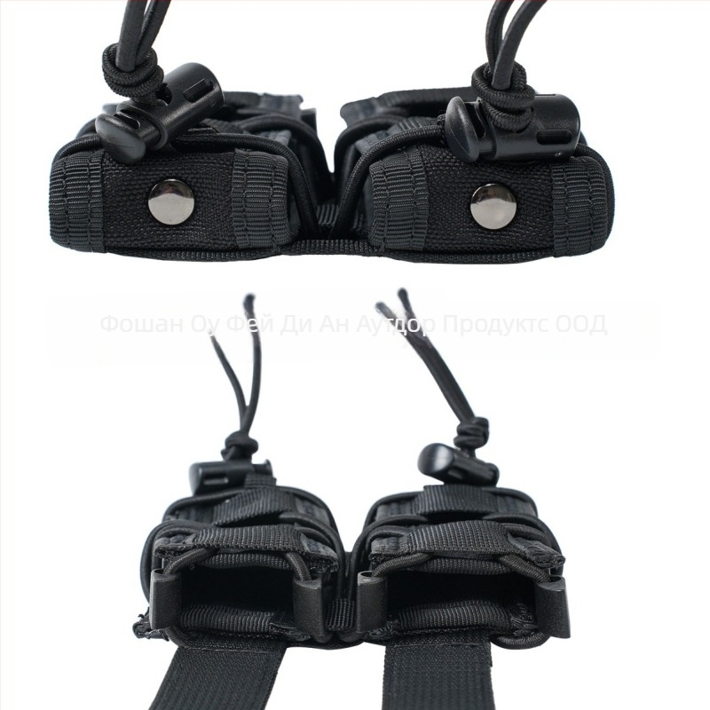 MOLLE-монтирана тактическа талийна чанта с двойно бързо освобождаване, нейлонова външна част, подплата от полиестер, проветлива, износоустойчива и разширяема за спорт на открито