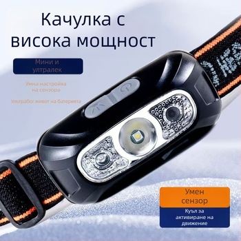 LED челник, презареждаем, 100 м лъч, 3 ч време на работа, модел 3030, за нощен риболов