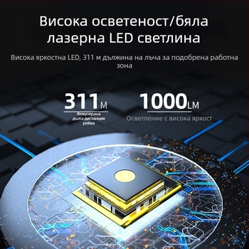 Walmon WE01 LED челна лампа за нощен риболов с клип за шапка, презареждаема, 5W, ABS корпус, обхват до 500 м