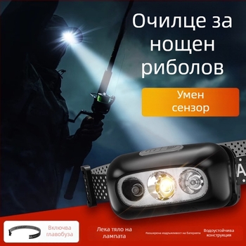 Челна LED лампа за риболов с зарядно, алуминиева сплав, 3W, 800mAh, дължина на лъча 100–200 м