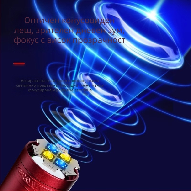 Външен фенер за риболов H17 с четири LED източника, 360° въртене, 12 000 mAh, 20W, LED (12 000 mAh, 20W, обхват 200–500 m)