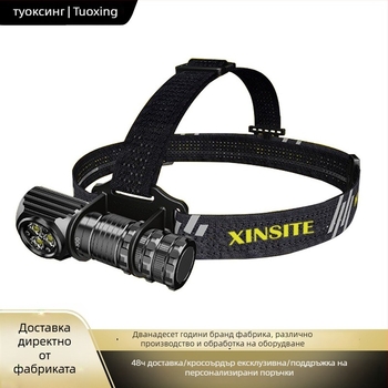 XINSITE LED фенер от алуминиев сплав, магнитен край, водоустойчив, преносим за къмпинг, 10W, 2000mAh, обхват над 500 м