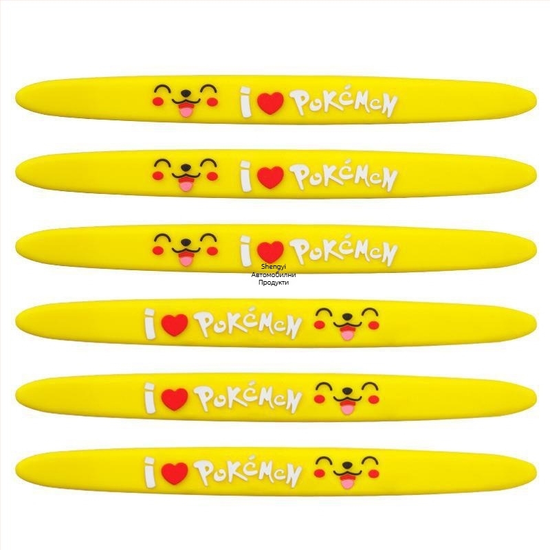 Shengyi силиконова защита за дръжката на автомобилната врата – самозалепваща се инсталация, карикатурен дизайн