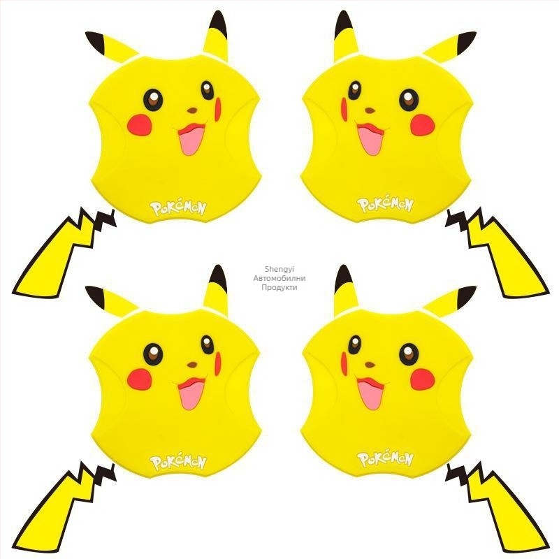 Shengyi силиконова защита за дръжката на автомобилната врата – самозалепваща се инсталация, карикатурен дизайн