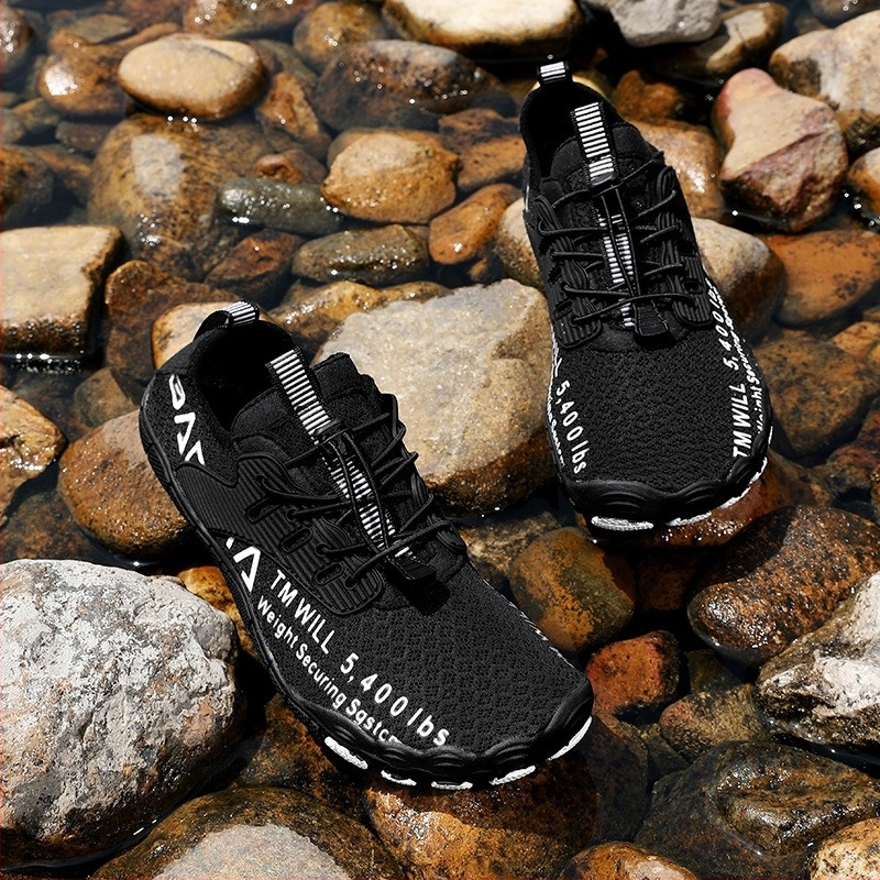 Унисекс водни обувки за реки и походи, бързосъхнещи, дишащо мрежесто горнище, антихлъзгаща гумена подметка, EVA междина