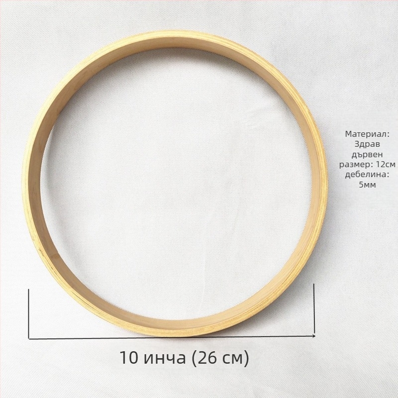 Дървен стенен часовник с рамка в японски стил - външна дървена рамка, декоративен кварцов часовник, кръгъл циферблат, стенен монтаж
