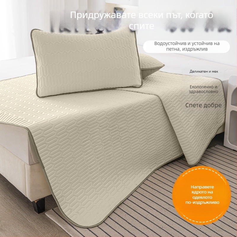 Мат за легло с Ice Silk, жакардова тъкан, химическо влакно, машинно пране