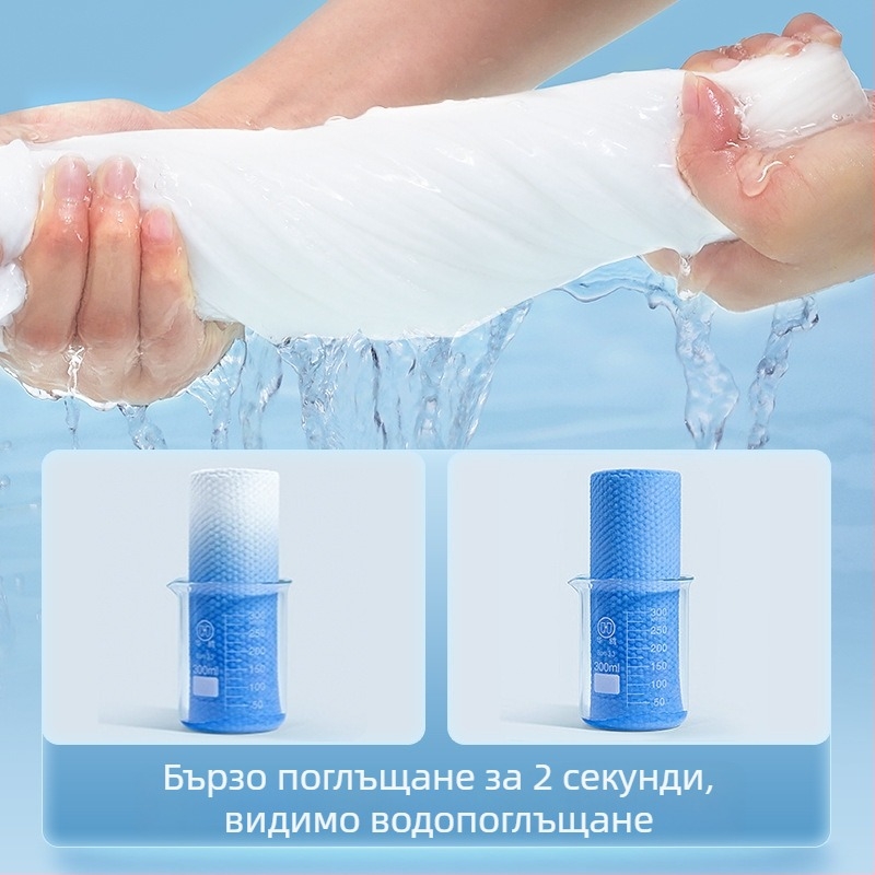 Еднократен комплект кърпи за баня за пътуване, индивидуално опаковани, 100% нетъкан текстил, бърза абсорбция 0–5 сек