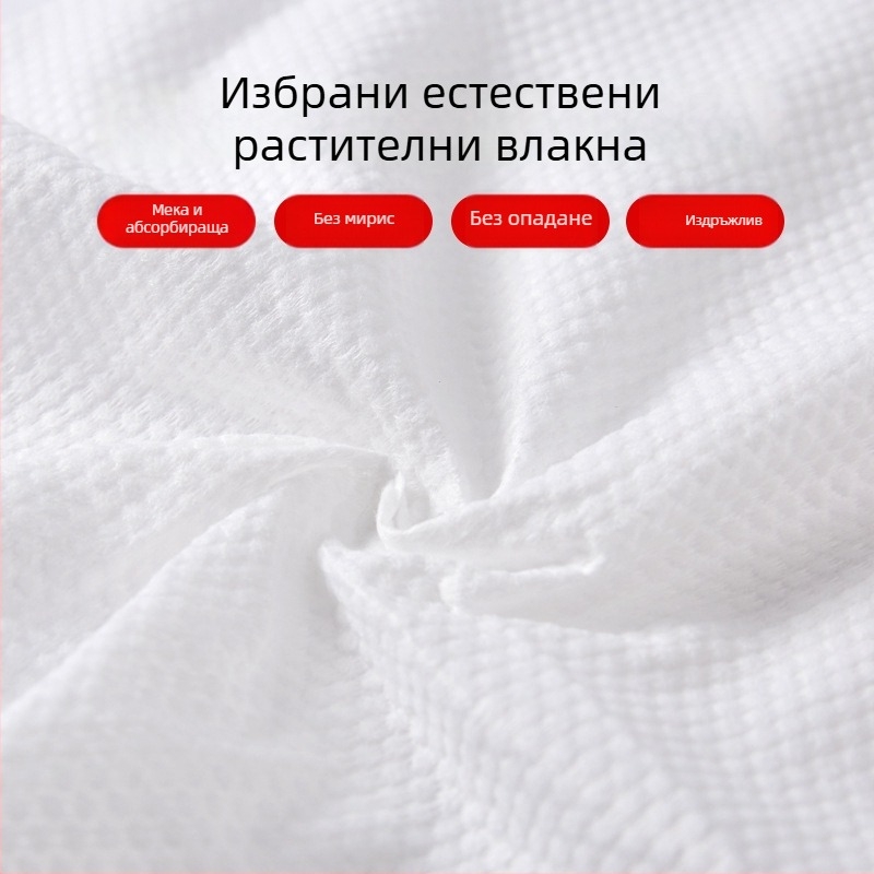 Еднократен комплект кърпи за баня за пътуване, индивидуално опаковани, 100% нетъкан текстил, бърза абсорбция 0–5 сек