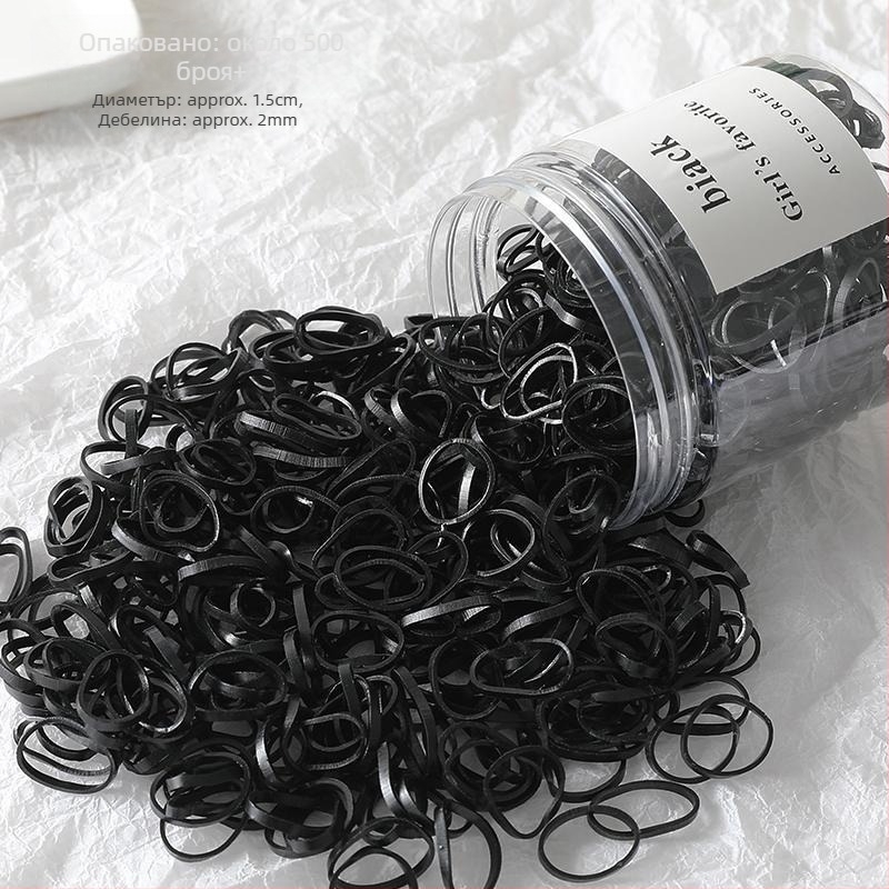 Детска еднократна гумена лента за коса, ръчна изработка, смесен материал, принцес стил