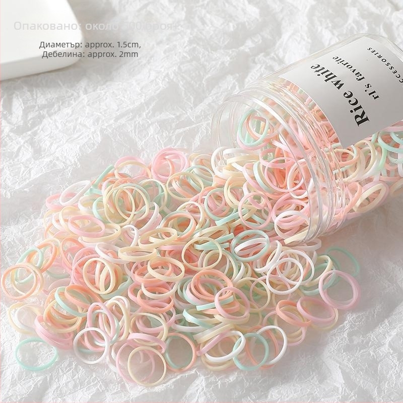 Детска еднократна гумена лента за коса, ръчна изработка, смесен материал, принцес стил