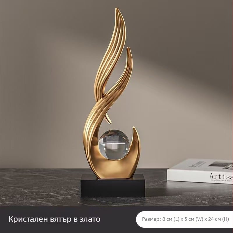 Орнамент за бюро – скандинавски стил, смола, за всекидневна и антре