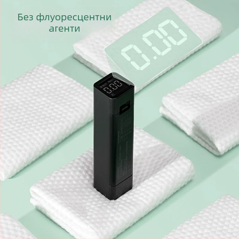 Little mian do Кърпа за лице от регенирани целулозни влакна, двойна употреба: сухо и мокро