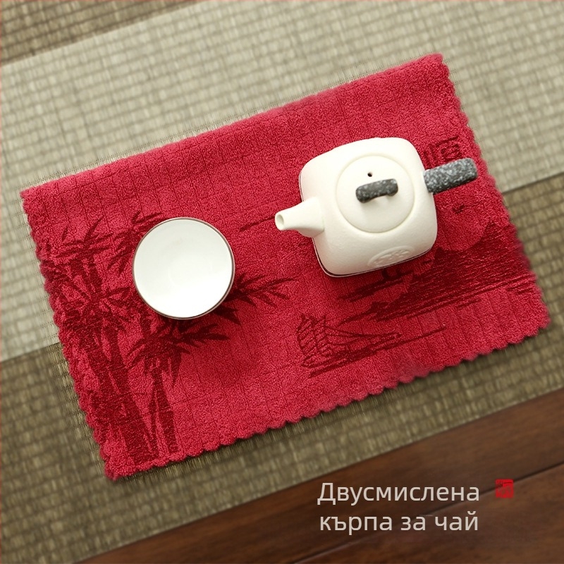 Tailong Gold ултра-фина влакна чайна кърпа — 60 g, висока абсорбция (5–10 сек), печатен процес