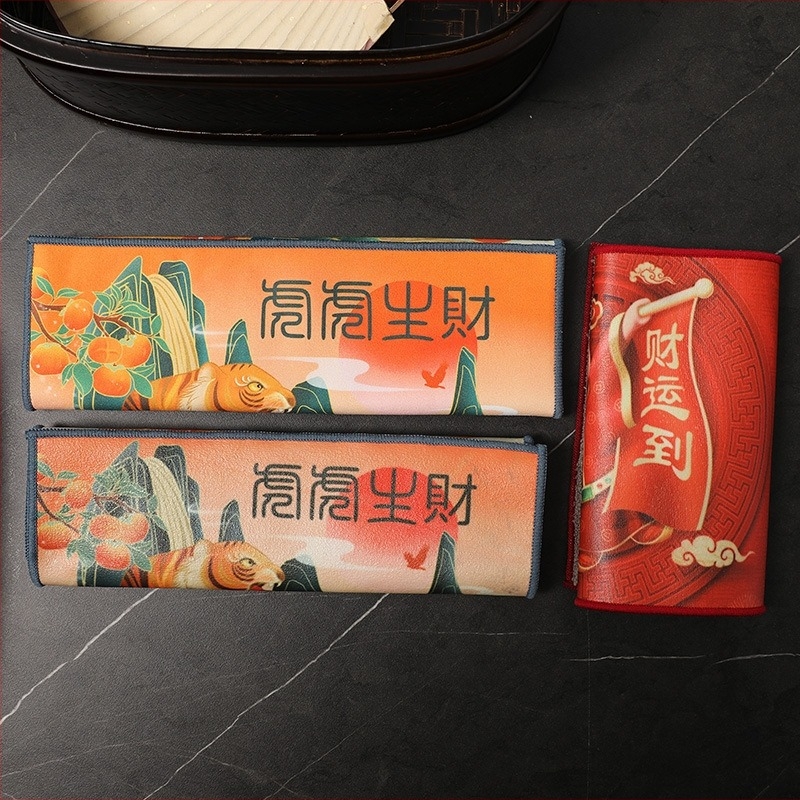 Чайна кърпа и подложка за чай, водоустойчива платнена, с отпечатано лого, високо качество, стил народен