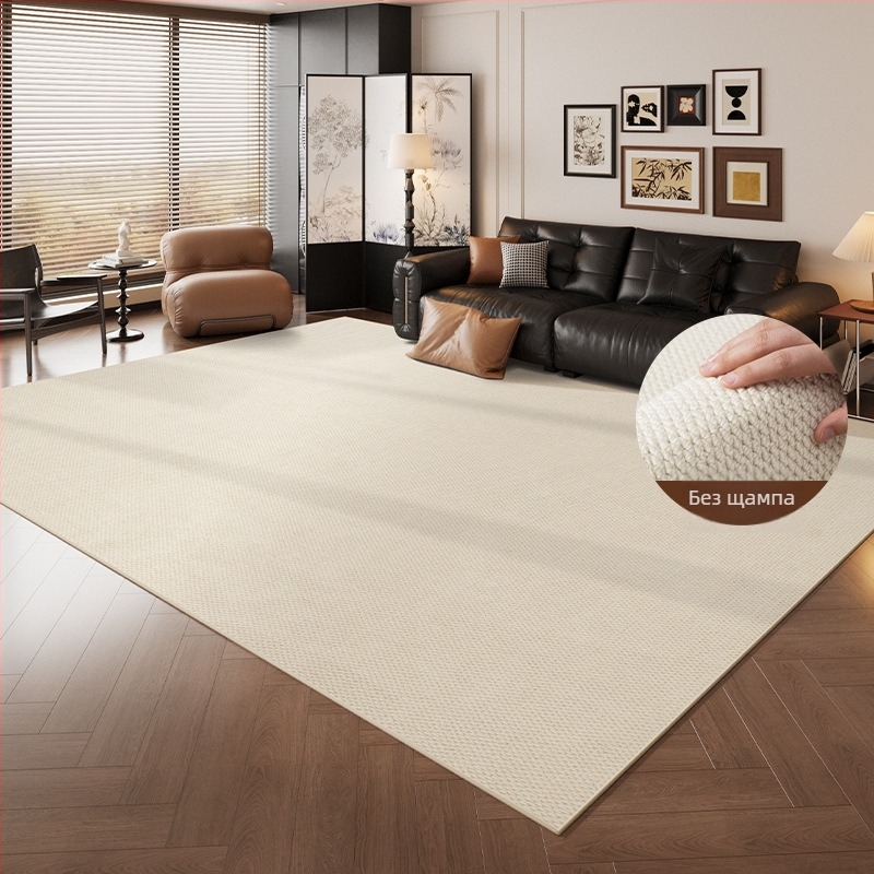 Подов килим с имитация на сизал и дизайн ананасов пръстен, полипропиленови влакна, машинно тъкане, квадратна форма, миещ се, за хол, спалня, кабинет, вход и балкон