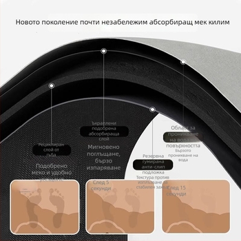 Подложка за баня от диатомова глина със сладко мечешко мотив, инопланетна форма, карикатурен модел, печат, пране