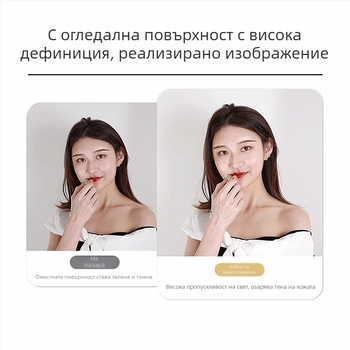 самозалепващо PVC огледало за стена, антистатично, прост стил, 1 бр.