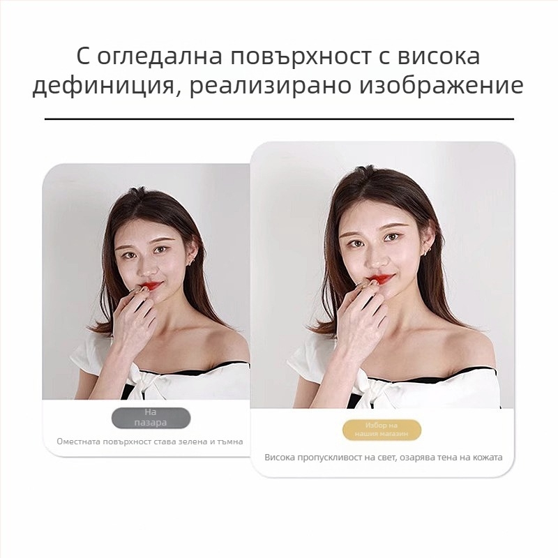 самозалепващо PVC огледало за стена, антистатично, прост стил, 1 бр.