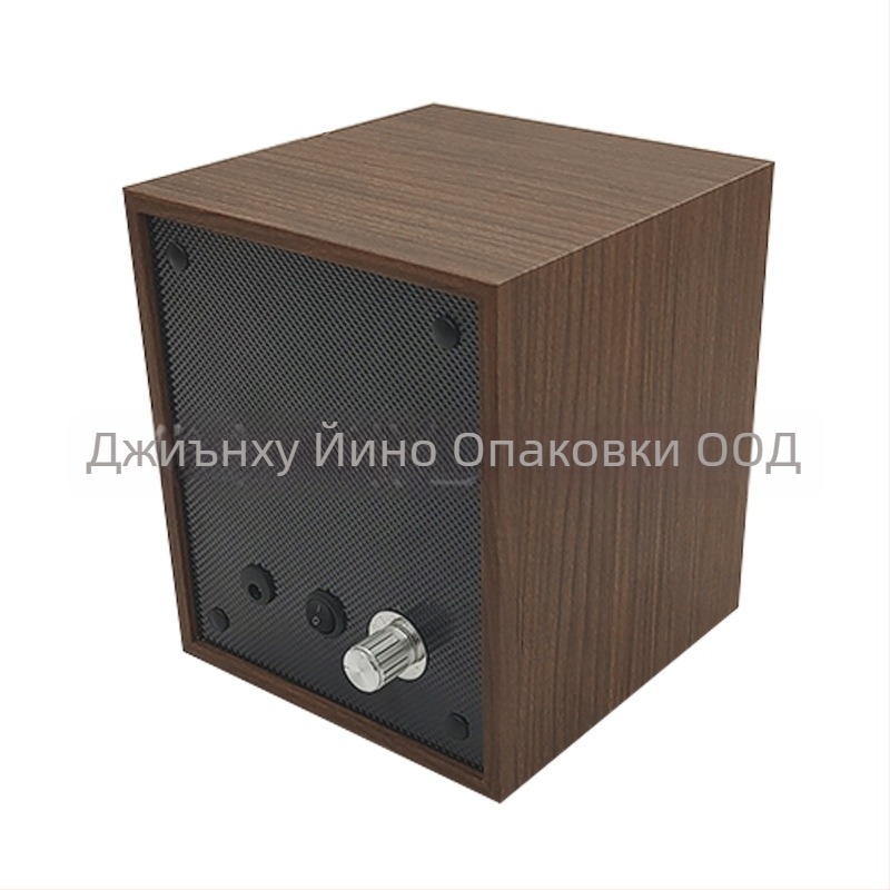 Кутия за навиване на часовници, електрическа, MDF/ABS корпус с memory foam, стъклена врата, за механични часовници