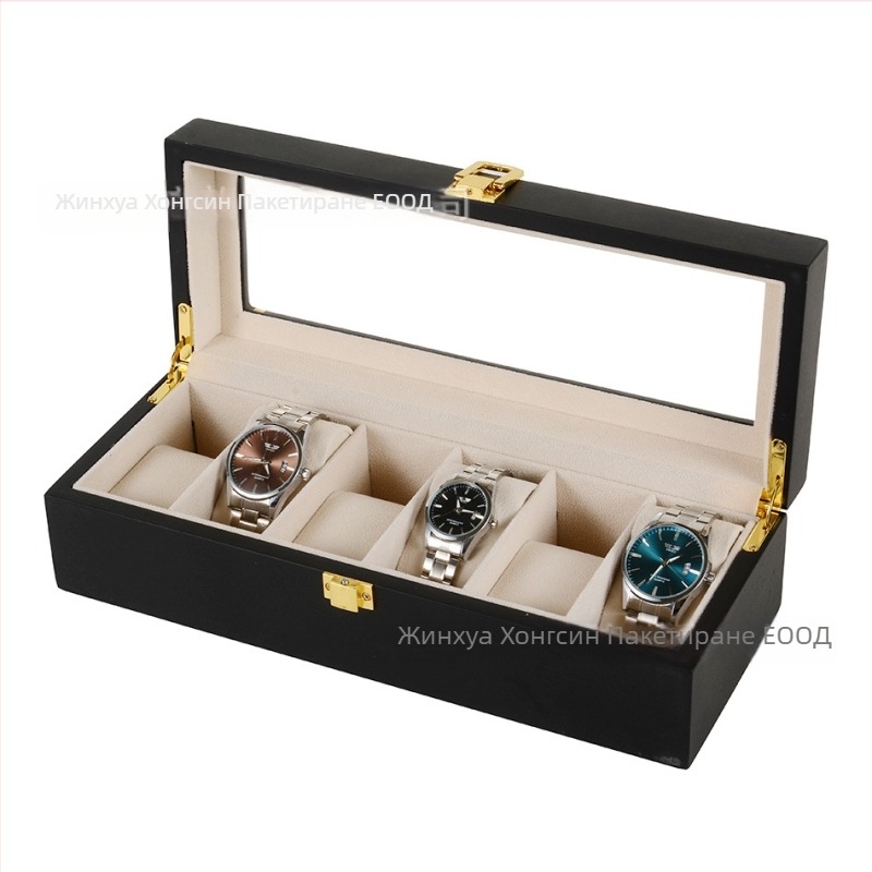 Кутия за часовници, дървена, матово покритие, опаковъчна кутия