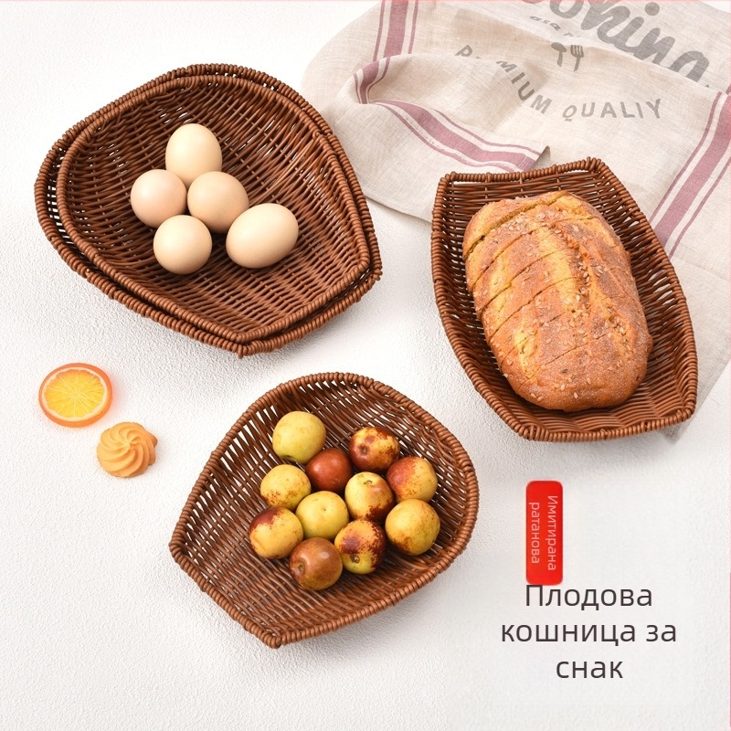 Пластмасова чиния за плодове и закуски, минималистичен стил, марка One Wood and One Craftsman