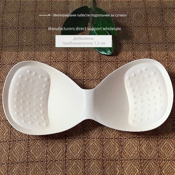 Едночастова дишаща подплънка за бюст от нейлон – гъбена вложка, тънък слой