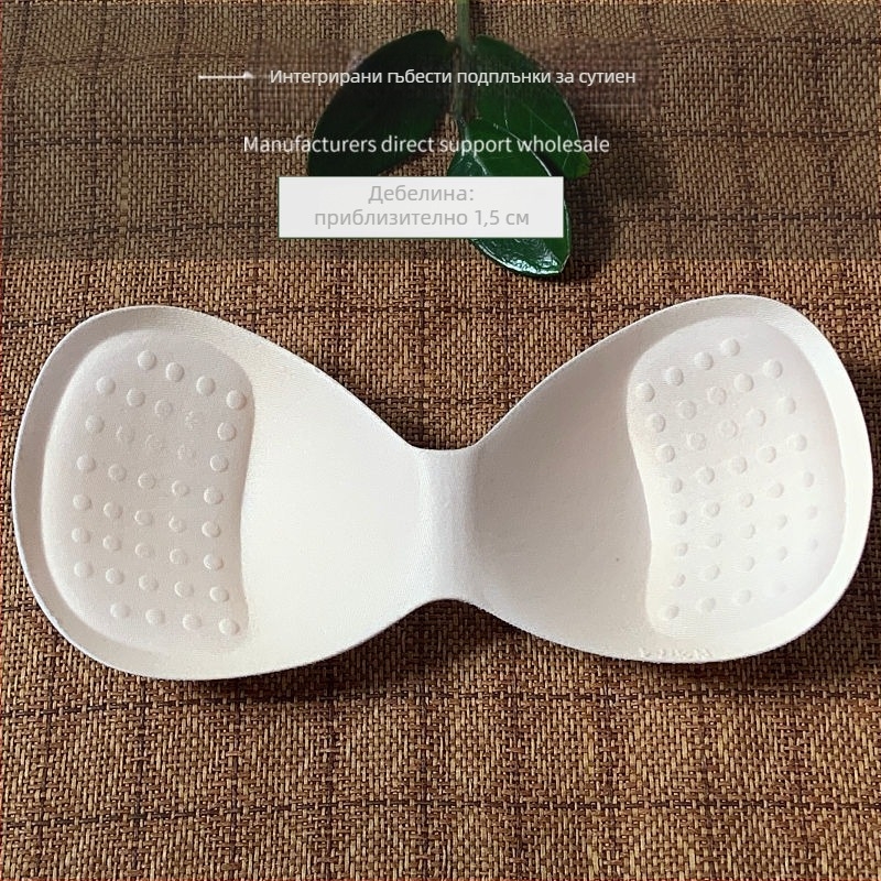 Едночастова дишаща подплънка за бюст от нейлон – гъбена вложка, тънък слой