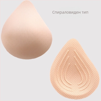 Постоперативна лека памучна протеза за гърдата (Марка: Nothing; Материал: памук; Форми: триъгълна, спирална, удължена; Дебелина: удебелена; Функция: дишаща)