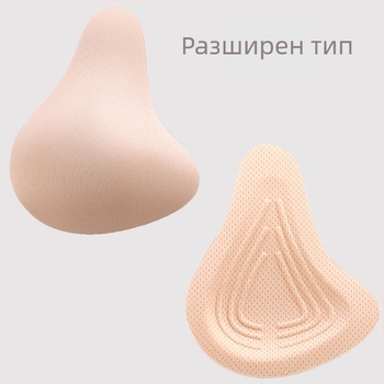 Постоперативна лека памучна протеза за гърдата (Марка: Nothing; Материал: памук; Форми: триъгълна, спирална, удължена; Дебелина: удебелена; Функция: дишаща)