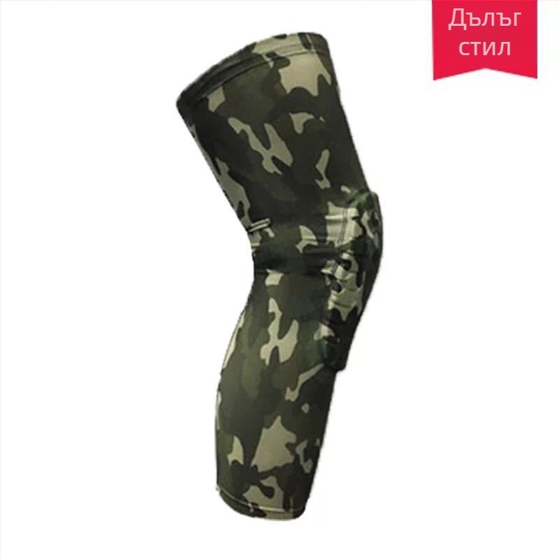 Дълги коленни подложки за баскетбол, топли и дишащи, с 7‑точково прилепване