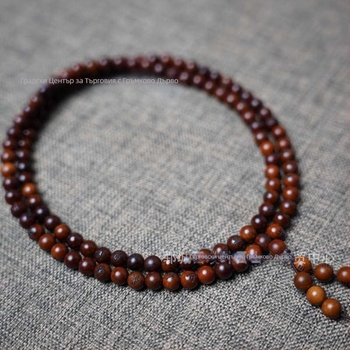 Ръчно дървена молитвена гривна с 108 мъниста, китайски стил, полупръчна и полупромишлена изработка, подходящ подарък за мъже и жени