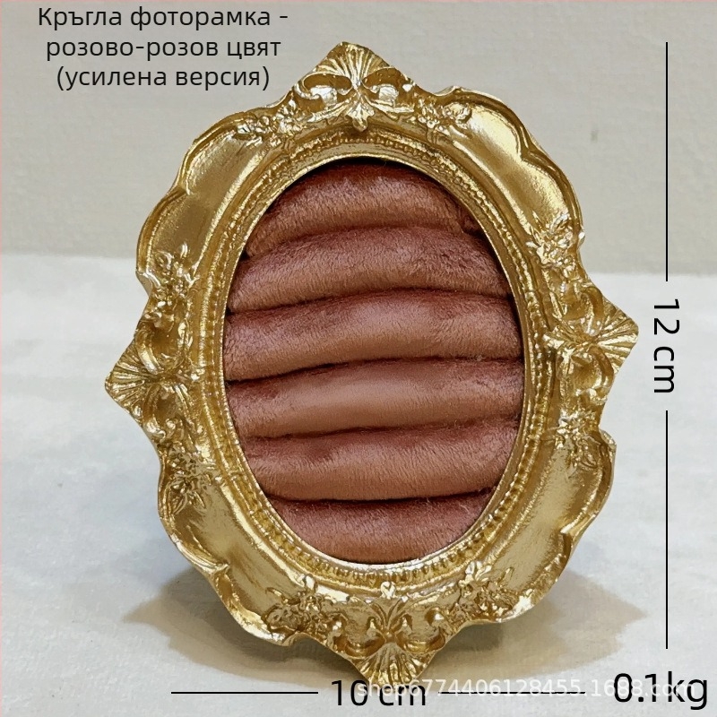 Дисплей за бижута – кадифено покритие, метална рамка, квадратен стил, едно парче, за колиета и обици