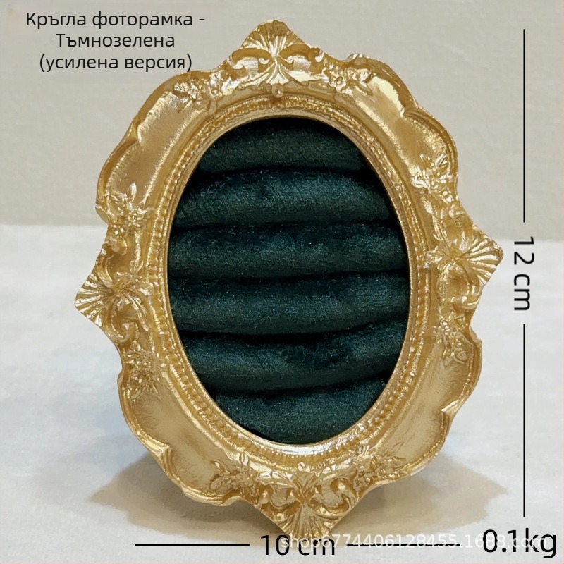 Дисплей за бижута – кадифено покритие, метална рамка, квадратен стил, едно парче, за колиета и обици